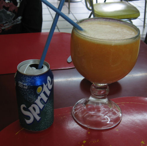 Orange Juice in Mexico with Sprite